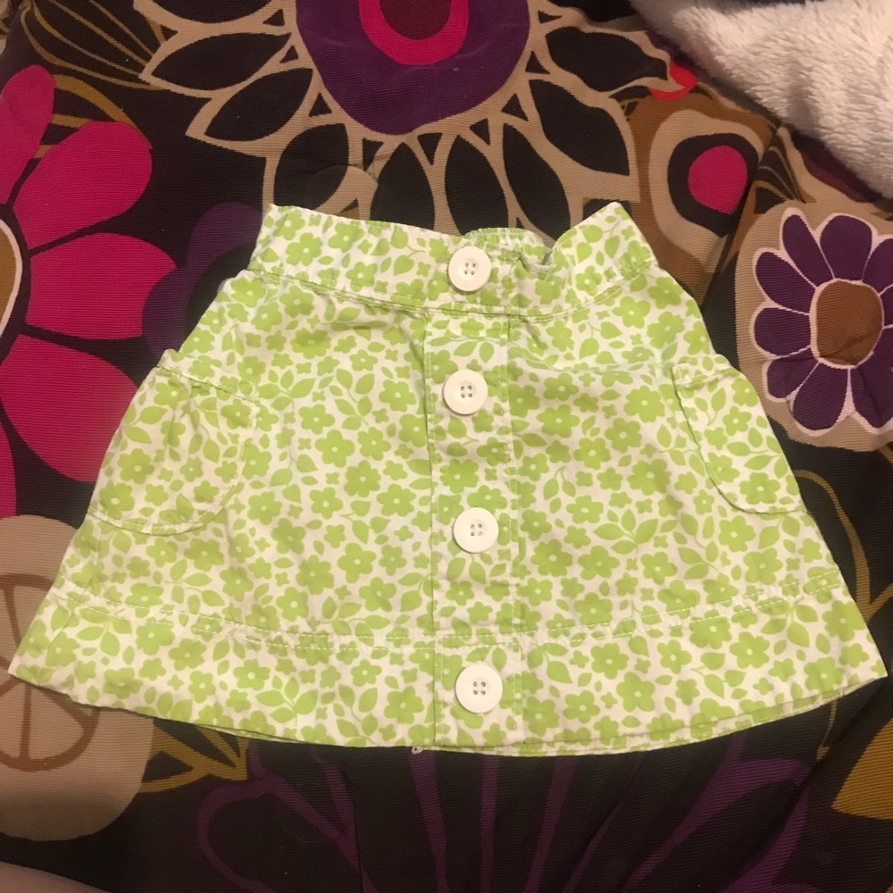 3/$9 Sprockets Baby Girls 24M Floral Button Skirt